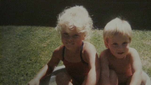 Me as a kid, with my brother Tyler.